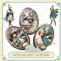 Witch Hat Atelier Tongari Boushi Atelier Witch Hat Atelier Badges Tinplate Soft Button Pin Brooch Metal Badge Custom Jewelry cos