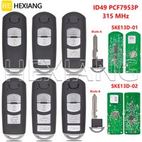 HE SKE13D-01 SKE13D-02 ID49 PCF7953P 315MHz Proximity Smart Car Remote Key WAZSKE13D01 For Mazda 3 5 CX-3 CX-5 CX-9 2013-2019