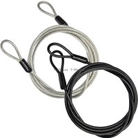 AliExpress NONE 100CM/3.3Ft Long Travel Security Cable Lock,Braided Steel Coated Safety Cable Luggage Lock,Safety Cable Wire Rope