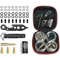 FOX SMILING 145 Pieces Dart Accessories Set with Steel Rubber O Ring, Stone Sharpener Dart Repair Tool Dart Flight Protector