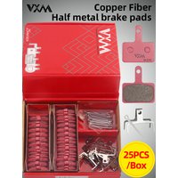 AliExpress VXM MTB Bicycle Disc Brake Pads 25 Pairs Of Boxed Oil Brake Pads Copper Fiber Semimetal Bike Disc Brake Accessories
