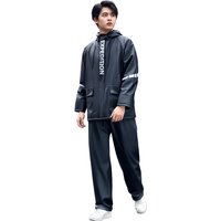 AliExpress NONE Rain Pants Set Jacket Integrated Cycling Raincoat Women'S Raincoat Raincoat Men Waterproof Takeaway Waterproof Motorcycle Set