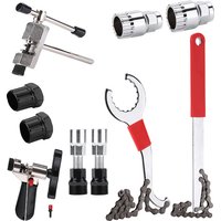 Bicycle Repair Tool Kits Bike Flywheel Removal Chain Breaker Cutter Crank Puller Bike Wrench Cassette Bracket Extractor Sets