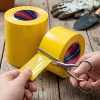 1 Roll Garden Pest Control Prevent Aphids Ants Moths Climbing Insect Trap 10 Meters Yellow Double-sided Insect Proof Tape