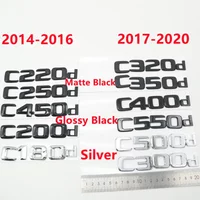 For Mercedes Benz C200d C220d C240d C250d C300d C320d C350d C400d C500d C550d Sticker Emblem Rear Tail Logo Decals