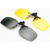 Car Night Safety Driving Glasses Clip On Sunglasses For Men Women Night Vision Glasses Anti-glare Driver Goggles Sunglasses
