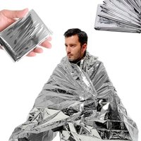1-3PCS Emergency Blanket Outdoor Survival First Aid Kit Windproof Insulation Lifesaving PET Foil Thermal Military Rescue Blanket
