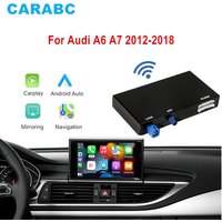 For Audi A6 A7 2012-2018 Wireless CarPlay Android Auto Support Mirror Link Airplay GPS Navigation CarPlay