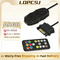 LDPCSJ SATA Interface 5V 3PIN ARGB Controller Extension Cable Light Controller Adapter for PC Fan CPU Cooler Fan Light Strip