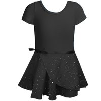 Popular Toddler Gymnastics Leotard for Girls Dance Short Sleeve Dancewear with Skirt Ballerina Ballet Dress Outfit