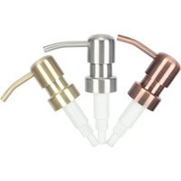Stainless Steel Hand Liquid Soap Pump Dispenser Head Push Type Lotion Pump Head Bathroom Liquid Soap Shampoo Dispenser