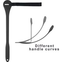 Multi-Functional Razor Hair Clipper Comb with Secure Strap Can Bend into Different Arcs for Styling