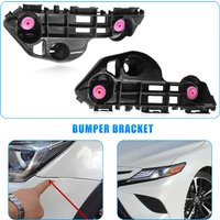 Pair Front Bumper Retainer Mounting Brackets Set For Toyota Camry 2018 2019 2020 2021 52536-33060 52535-33060 52535-06210