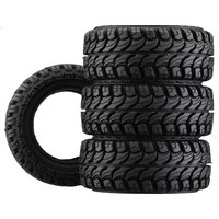 DJ 1.33 Inch Mud Rain Forest Crawler Tire M/T with Sponge Foam Liner for TRX-4M Bronco Fcx24 1/18 1/24 RC Car Wheel Upgrade Part