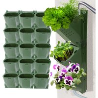1PCS Plastic 1/3-Cell Wall Hanging Vertical Pots for Indoor Outdoor Garden Decorations Planter Suculentas Plants Grow Container