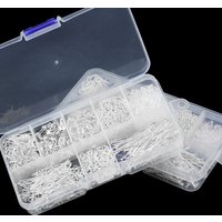 WLYeeS 380pcs/box Silvery Color Metal For Jewellery Making Kit Bracelets Pendant Necklace DIY Earrings Accessories Finding