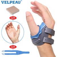 VELPEAU CMC Thumb Brace with Shape-memory Restriction Splint, Thumb CMC Joint Stabilizer for Thumb Basal Arthritis Pain