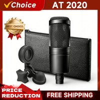AT2020 Cardioid Condenser XLR Wired Microphone for Studio Recording Podcast Streaming Vocal Professional Mic