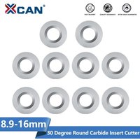 XCAN Carbide Insert 8.9-16mm 30 Degree Round Blade Woodworking Machinery Accessories for Finisher Wood Turning Lathe Tools