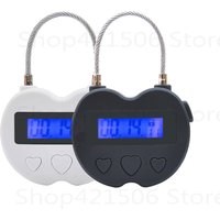 Smart Time Lock LCD Display Time Lock Multifunction Travel Electronic Timer, Waterproof USB Rechargeable Temporary Timer Padlock