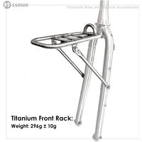Titanium Alloy Rear Bike Rack on Front, Front Luggage Rack, Bicycle Accessories for MTB or Road