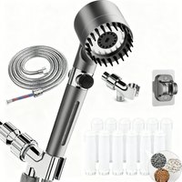 2026 ion drops high pressure filtered showerhea multifunctional handheld shower head for hard wate with filter