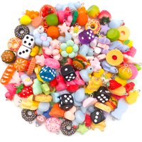 Random Assortment of Cartoon Charms: 10/20/30pcs Resin Pendants (Approx. 20mm), Resin Accessories for Kids' Handmade Jewelry.