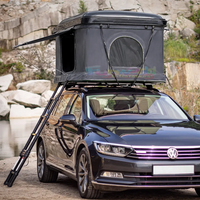 High Quality Universal Rooftop Tent for Car Hard Roof Box Waterproof Four-season Double Layer Aluminum Construction OEM Camping