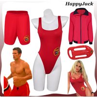 Adult Women C.J. Parker Cosplay Summer Jumpsuit Swimwear Outfits Swimsuit Baywatch Fantasy Costume Halloween Carnival Suit