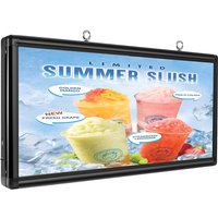 P6 Outdoor LED Sign 40"x18" Programmable Waterproof Digital Board WiFi/USB Control Full Color for Store