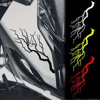 AliExpress NONE Lightning Pattern Motorcycle Tank Sticker Waterproof Sunproof Scratch Cover Decal for Bike Car Body Decoration
