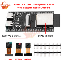 ESP32-S3 CAM Development Board WiFi Bluetooth Module Onboard ESP32-S3 N16R8 OV2640 OV5640 OV3660 Camera Dual TYPE-C Interface