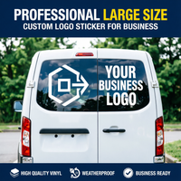 Custom Business Logo Vinyl Sticker – Professional Large Decal for Commercial Vans & Trucks, Weatherproof PVC, Free Preview