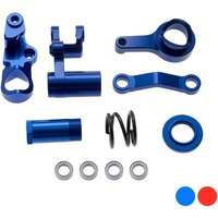 Metal Steering Bellcranks and Drag Link Servo Saver Set 6845X for 1/10 Traxxas Slash Rustler Stamped Hoss 4X4 VXL Upgrades Parts