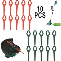 10pcs 95mm Mower Blades For Aldi Ferrex FAR 20-1 20V/40V Cordless Grass Strimmer Plastic Blades Garden Tools Accessories