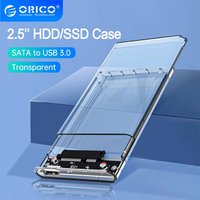 ORICO 2.5'' Transparent HDD Case SATA to USB 3.1 Gen2 10Gbps External Hard Drive Case HDD Enclosure SSD Disk Case Support UASP