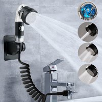 Bathroom Faucet Diverter Valve Extender Shower Head Tap Adapter Splitter Set Sink Sprayer Attachment for Salon Hair Washing