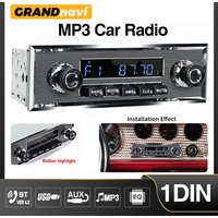 1Din Retro Classic Car Radio MP3 Player Car Audio Stereo Support FM AUX EQ USB Input Bluetooth For Mercedes Benz
