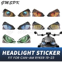 Motorcycle Roadster Headlight Sticker Head Lamp Eyes Graphics Decal Sticker Fit for Can-Am Ryker 2019 2020 2021 2022 2023