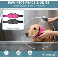 Noise Cancelling Dog Ear Wrap Anti-Anxiety Head Cover Adjustable Strap Ear Protection Cap for Small Medium Large Dogs