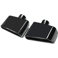 1 Pair Big Size 160MM 210MM Width Exhaust Tip Muffler Tip Stainless Steel Square Pipe Car Exhaust Tailpipe Nozzle