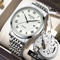 Watch Men's Luminous Calendar Double-sided Butterfly Buckle Waterproof Hollow Out Men Watches Quartz