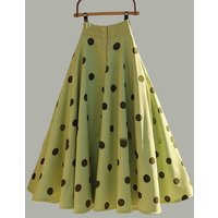 Spring Summernew Women Clothing French Fairy Style Gentle High-End Umbrella Skirt Fashion Versatile High Waisted Polka Dot Skirt