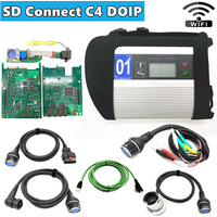 Wifi SD Connect C4 OBD2 Scanner MB STAR SD C4 DOIP Plus Set für Mercedes-Benz PKW LKW Multiplexer Diagnosegerät