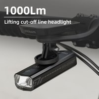 CYCLAMI Scheinwerfer 1000LM Fahrradlicht Wasserdichte wiederaufladbare Frontlampe Fahrradlicht Aluminium Ultraleichte Taschenlampe
