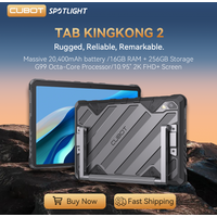 Cubot TAB KingKong 2, wytrzymały tablet Android 14, Helio G99, bateria 20400 mAh, 16 GB RAM (8 GB + 8 GB dodatkowo), 256 GB ROM, wodoodporność IP68, ekran 10,95" 2K, podwójny 4G tablety, Планшеты,