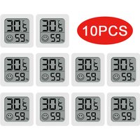 6-10PCS Mini LCD Digital Thermometer Hygrometer Indoor Room Temperature Humidity Meter Sensor Gauge Weather Station