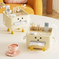 Paper Towel Box Household Living Room High-end Light Luxury Desktop Bedroom Bedside Remote Control Multi-function Box