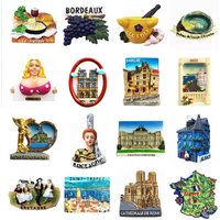 France Bordeaux Cathedrale De Reims Tourist Souvenir Fridge Magnets Decoration Articles Handicraft Magnetic Refrigerator Gifts