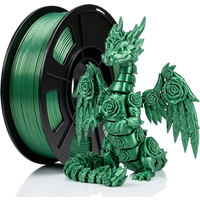 Silk PLA Filament 1.75mm, 3D Printer Filament, Dimensional Accuracy +/- 0.02mm, Print with Most FDM 3D Printers
